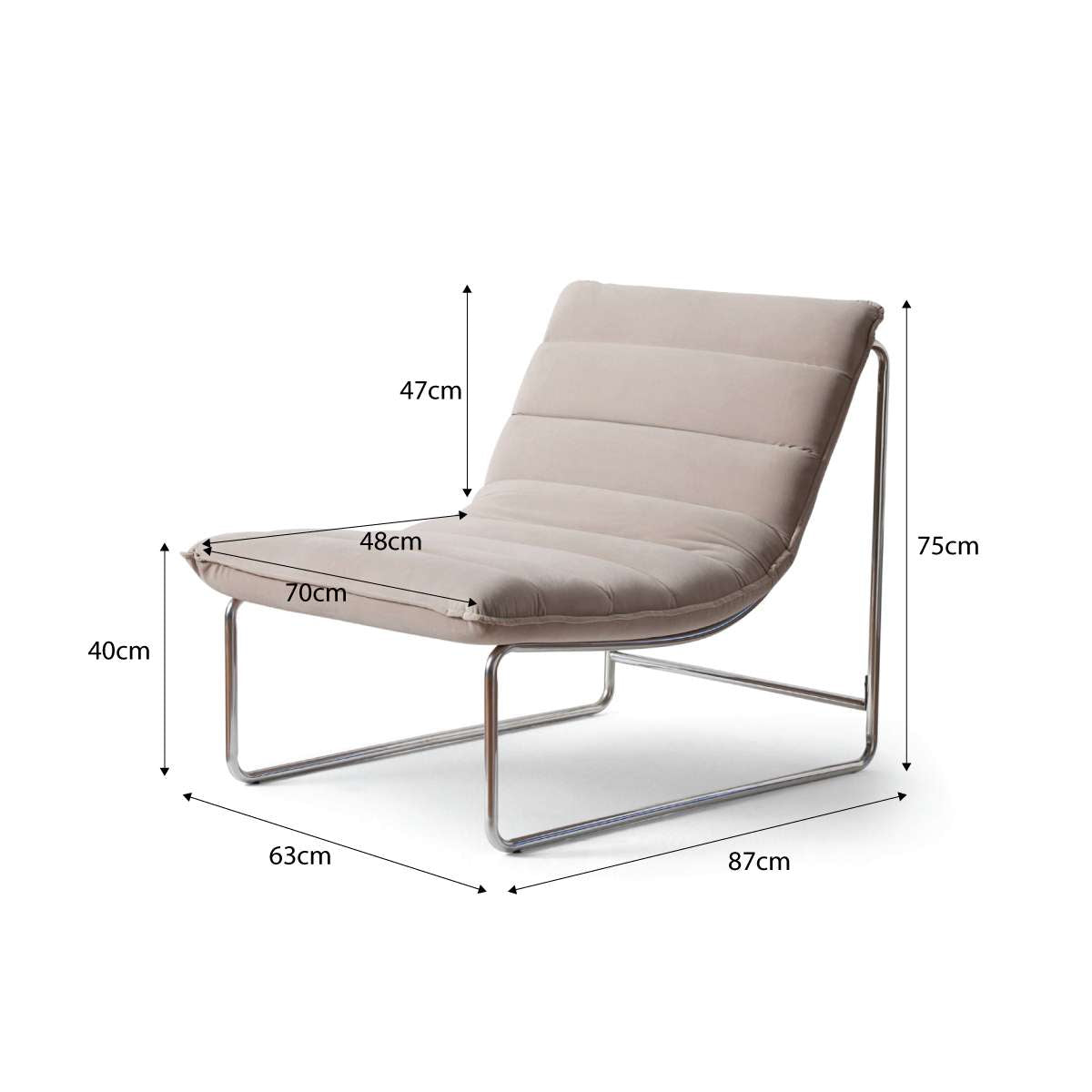 Frank Ribbed Occasional Chair - Mushroom - Mocka New Zealand