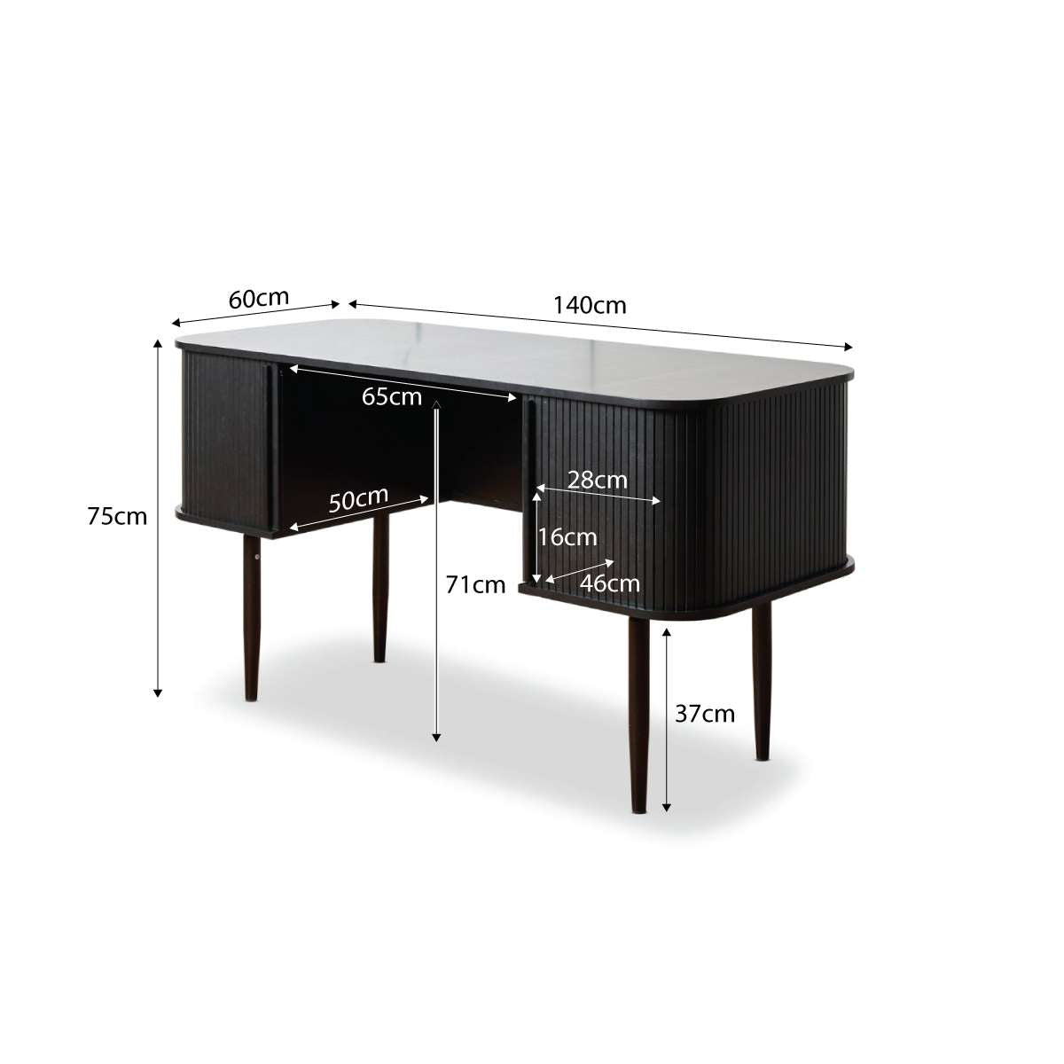 Maeve Desk - Black - Mocka New Zealand