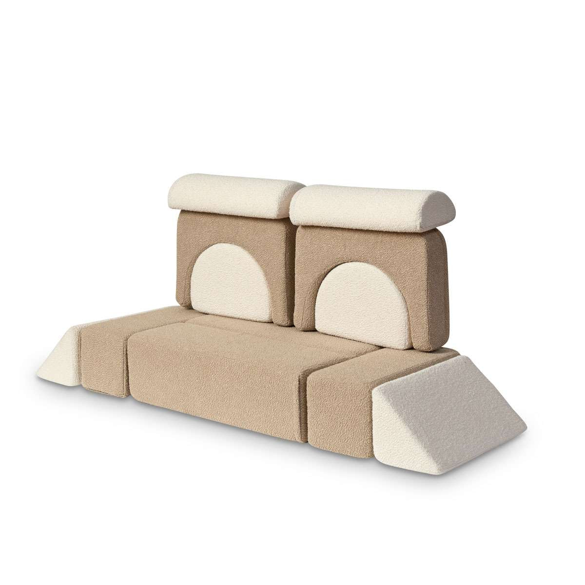 Modular Play Sofa - Cream/Beige Boucle - Mocka New Zealand