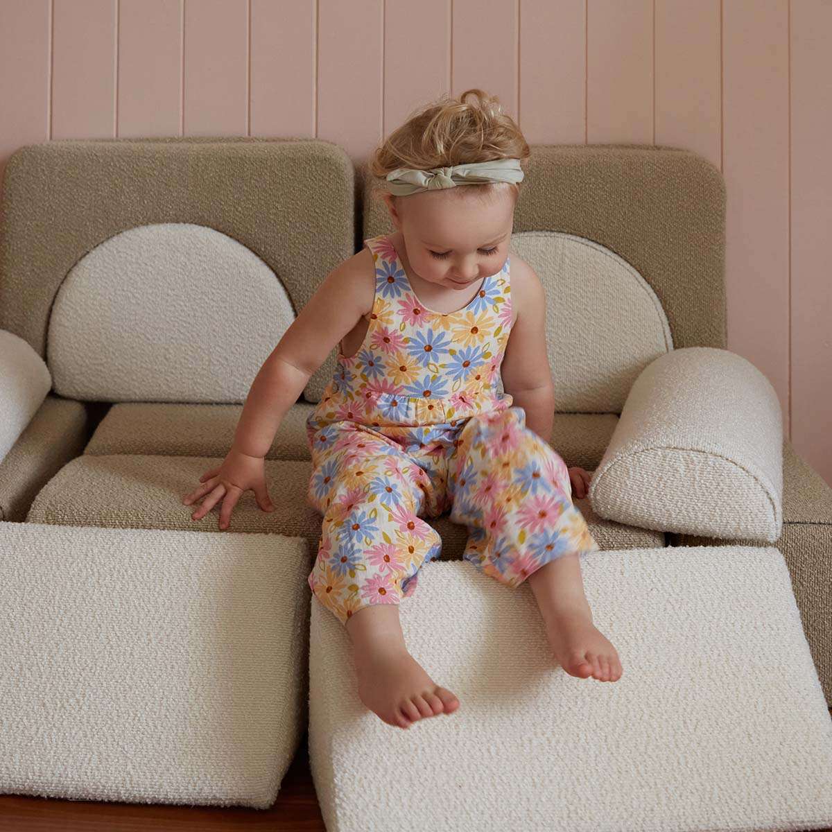 Modular Play Sofa - Cream/Beige Boucle - Mocka New Zealand