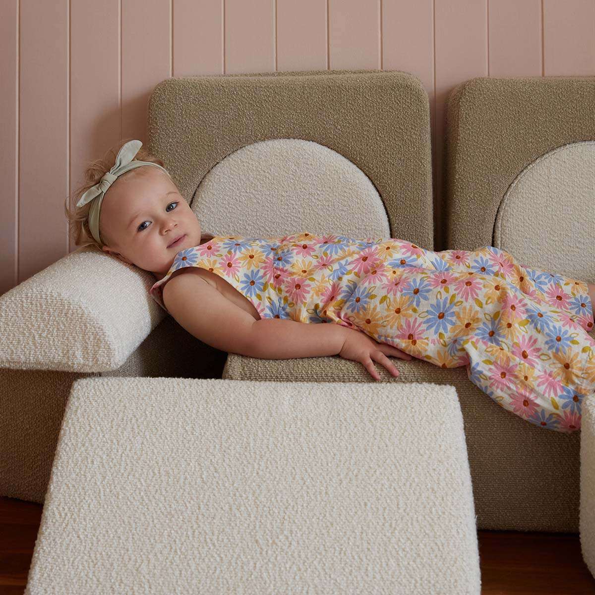 Modular Play Sofa - Cream/Beige Boucle - Mocka New Zealand