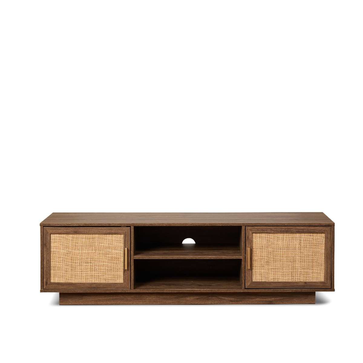 Noosa Rattan Entertainment Unit - Walnut - Mocka New Zealand