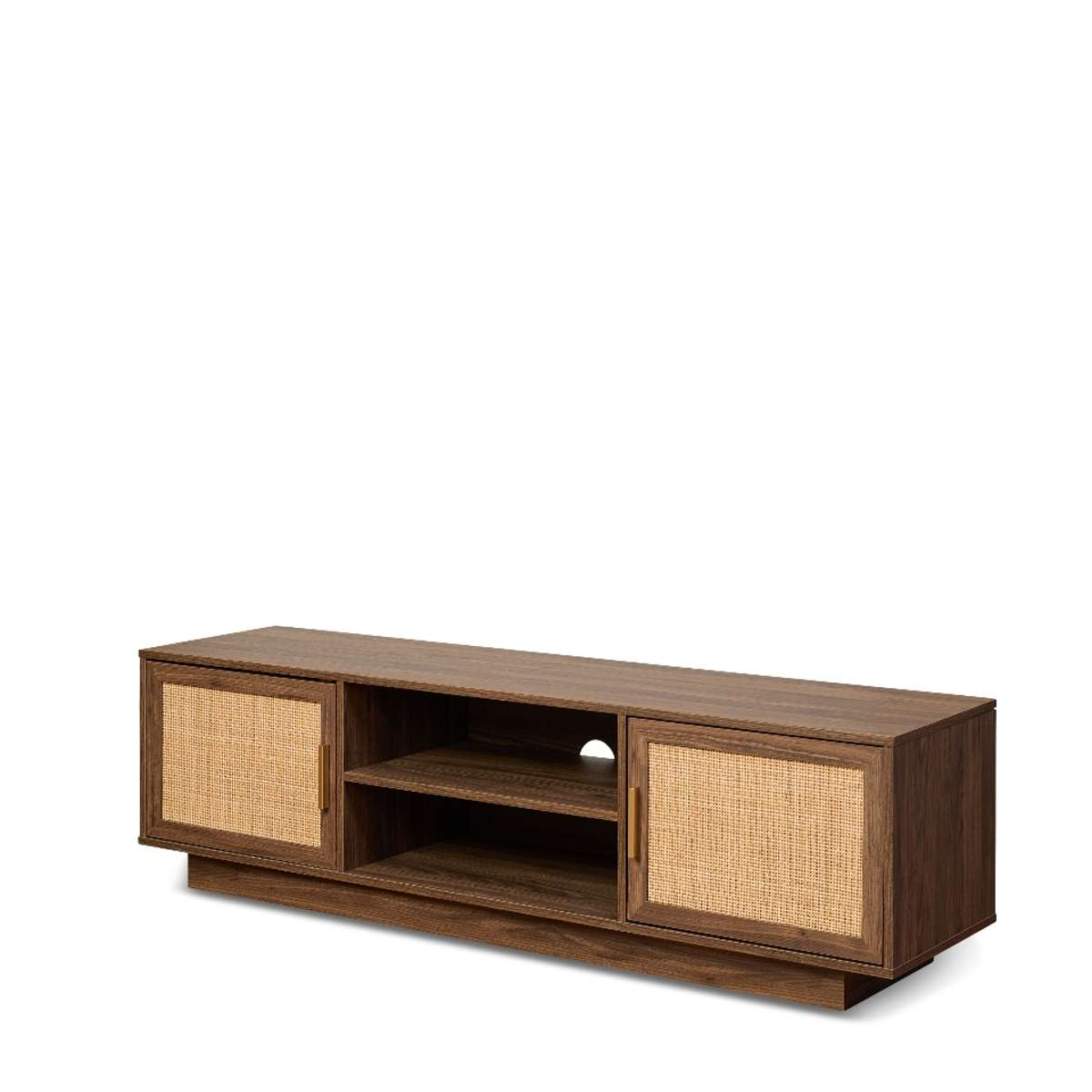 Noosa Rattan Entertainment Unit - Walnut - Mocka New Zealand