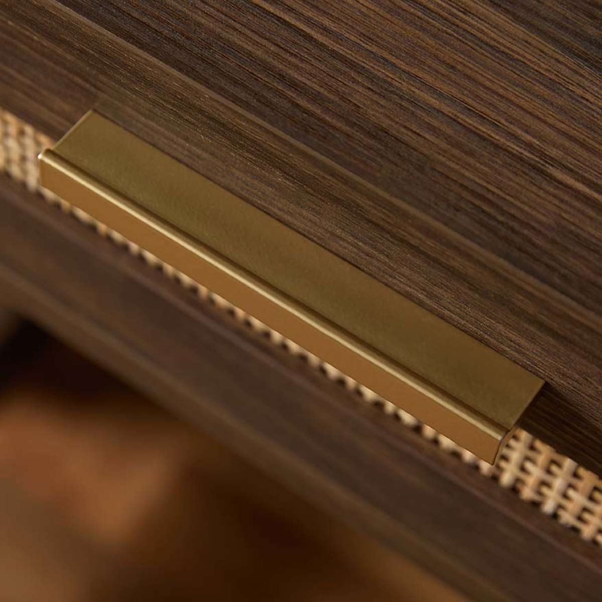 Noosa Rattan Desk - Walnut - Mocka New Zealand