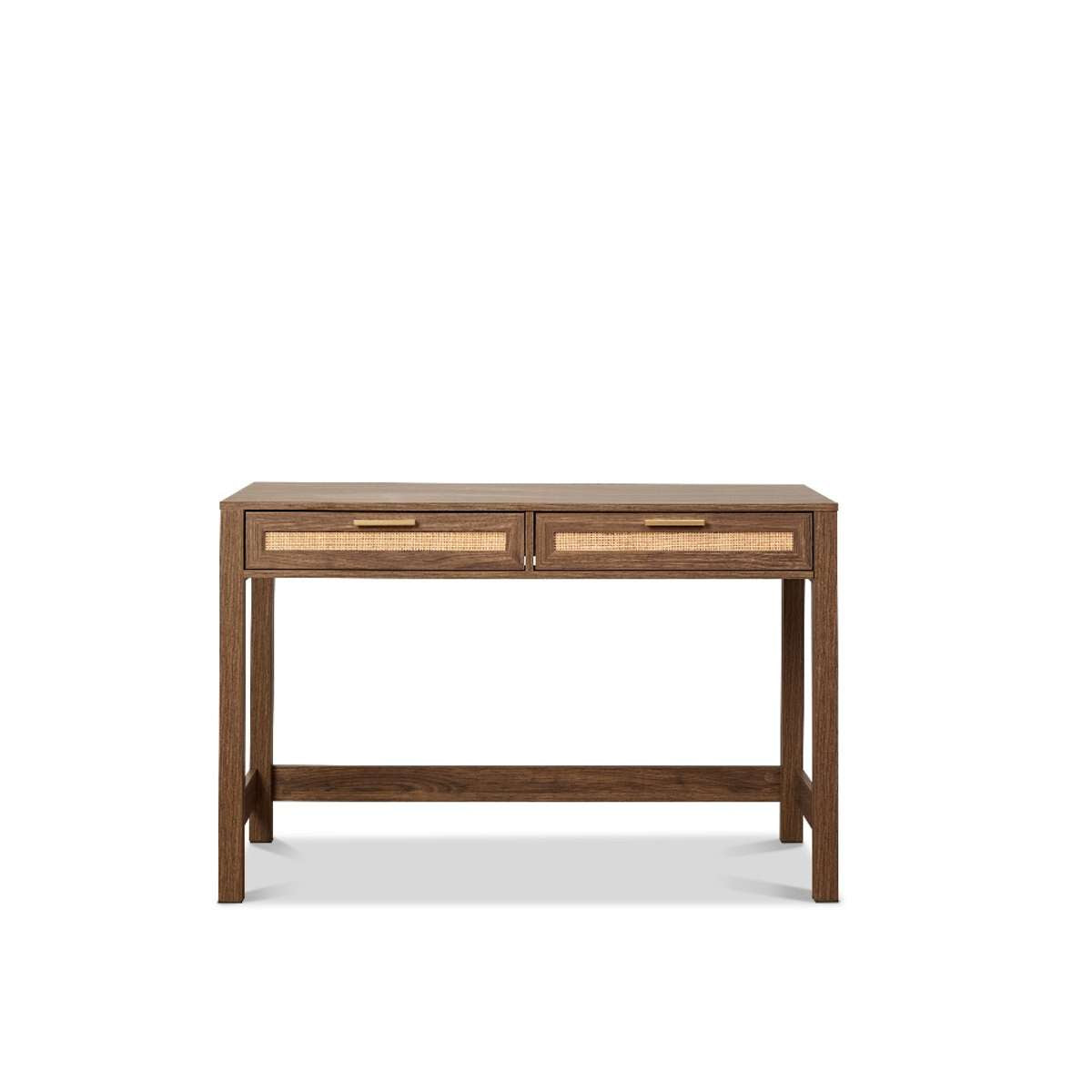 Noosa Rattan Desk - Walnut - Mocka New Zealand