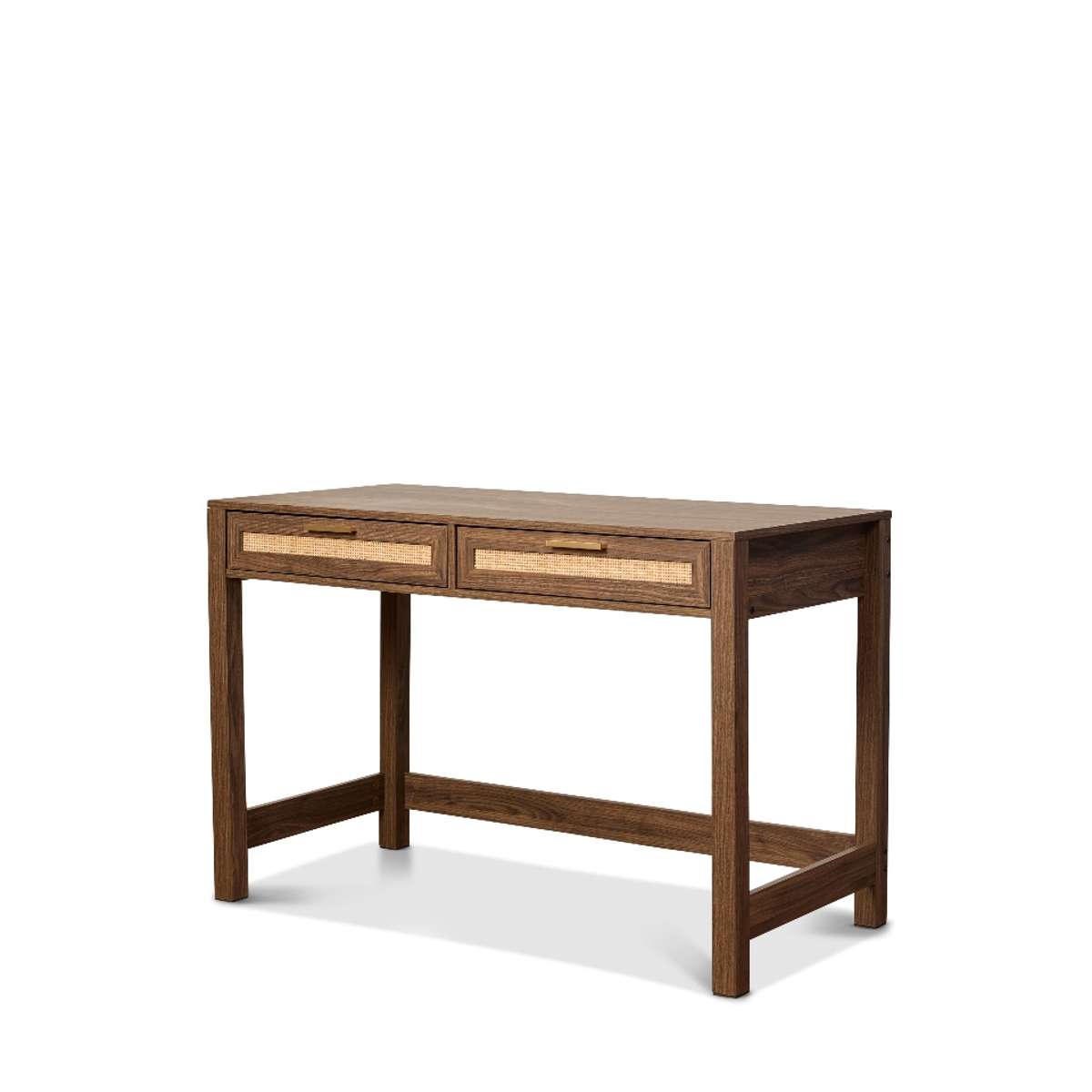Noosa Rattan Desk - Walnut - Mocka New Zealand