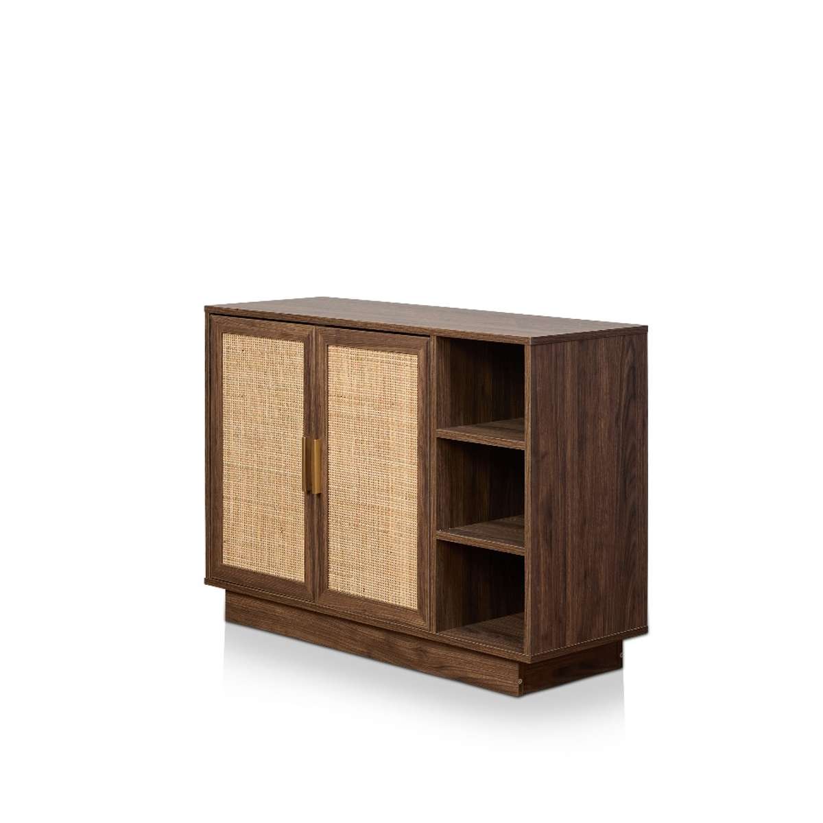 Noosa Rattan Shoe Cabinet - Walnut - Mocka New Zealand