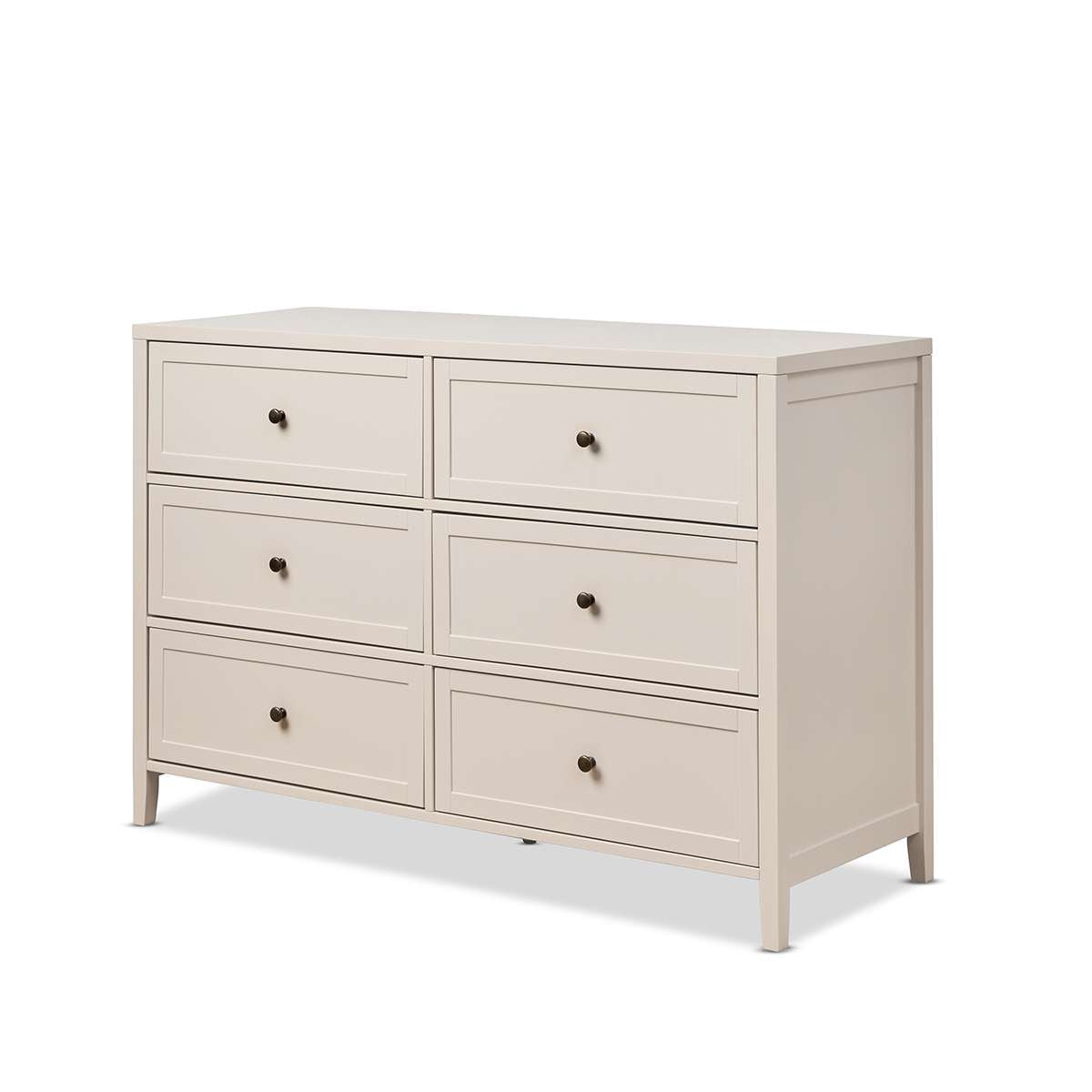 Cove Six Drawer - Beige - Mocka New Zealand