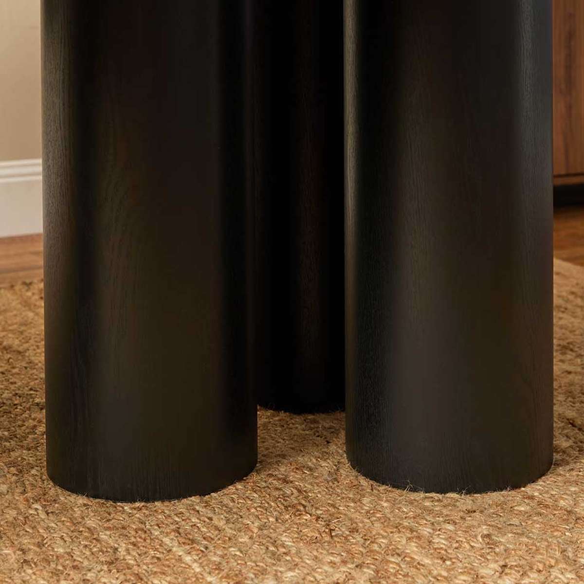 Otis Six Seater Dining Table - Black - Mocka New Zealand