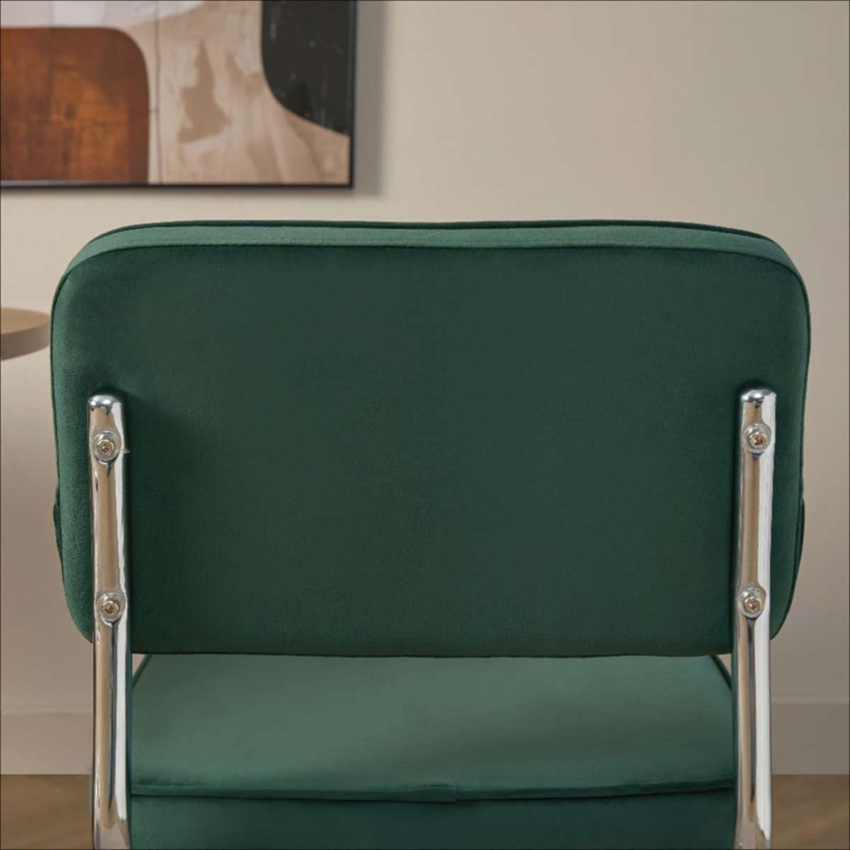 Marcel Chrome Dining Chair - Set of Two - Dark Green - Mocka New Zealand