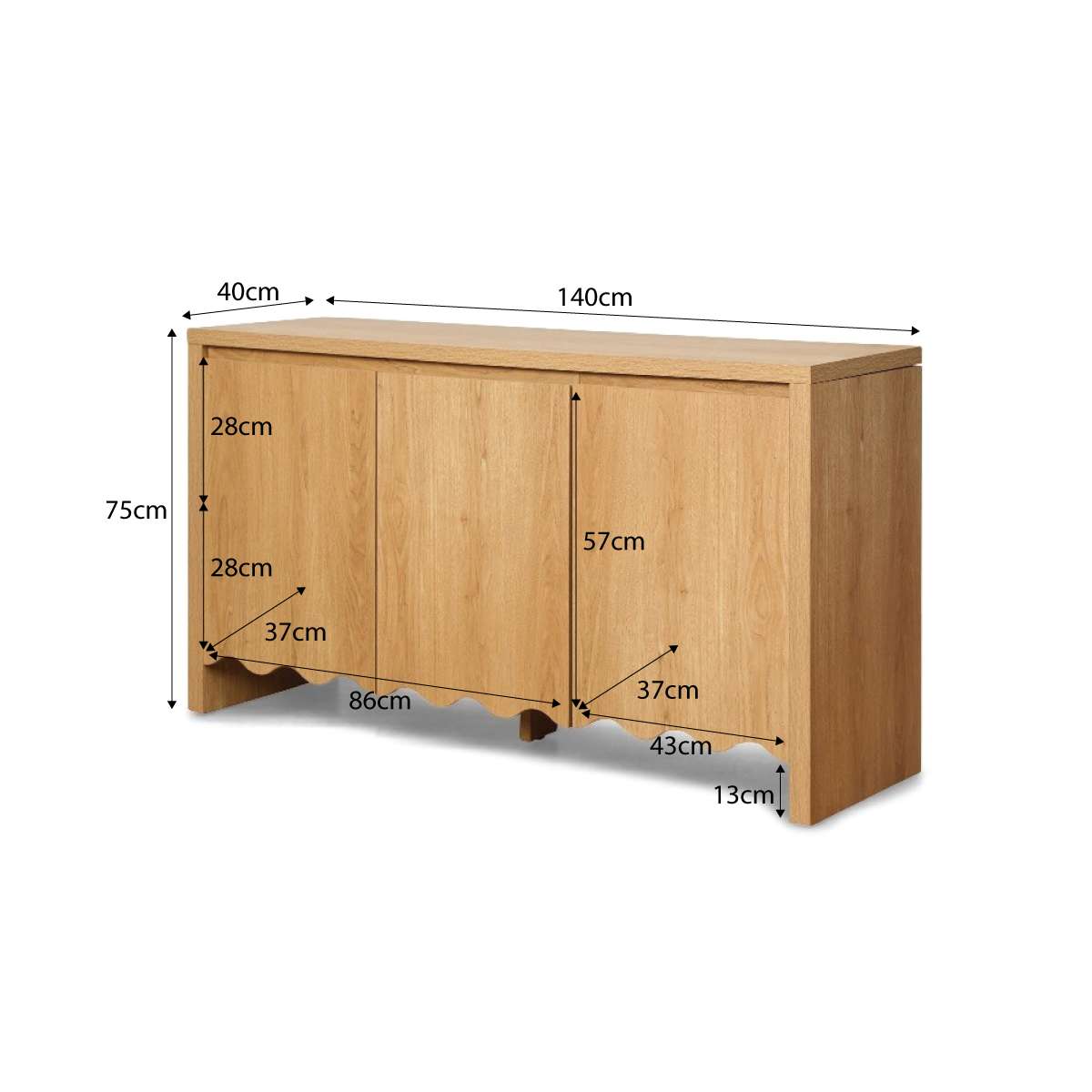 Malena Buffet - Natural - Mocka New Zealand