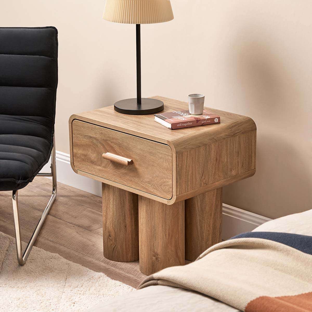 Otis Bedside Table - Pecan - Mocka New Zealand