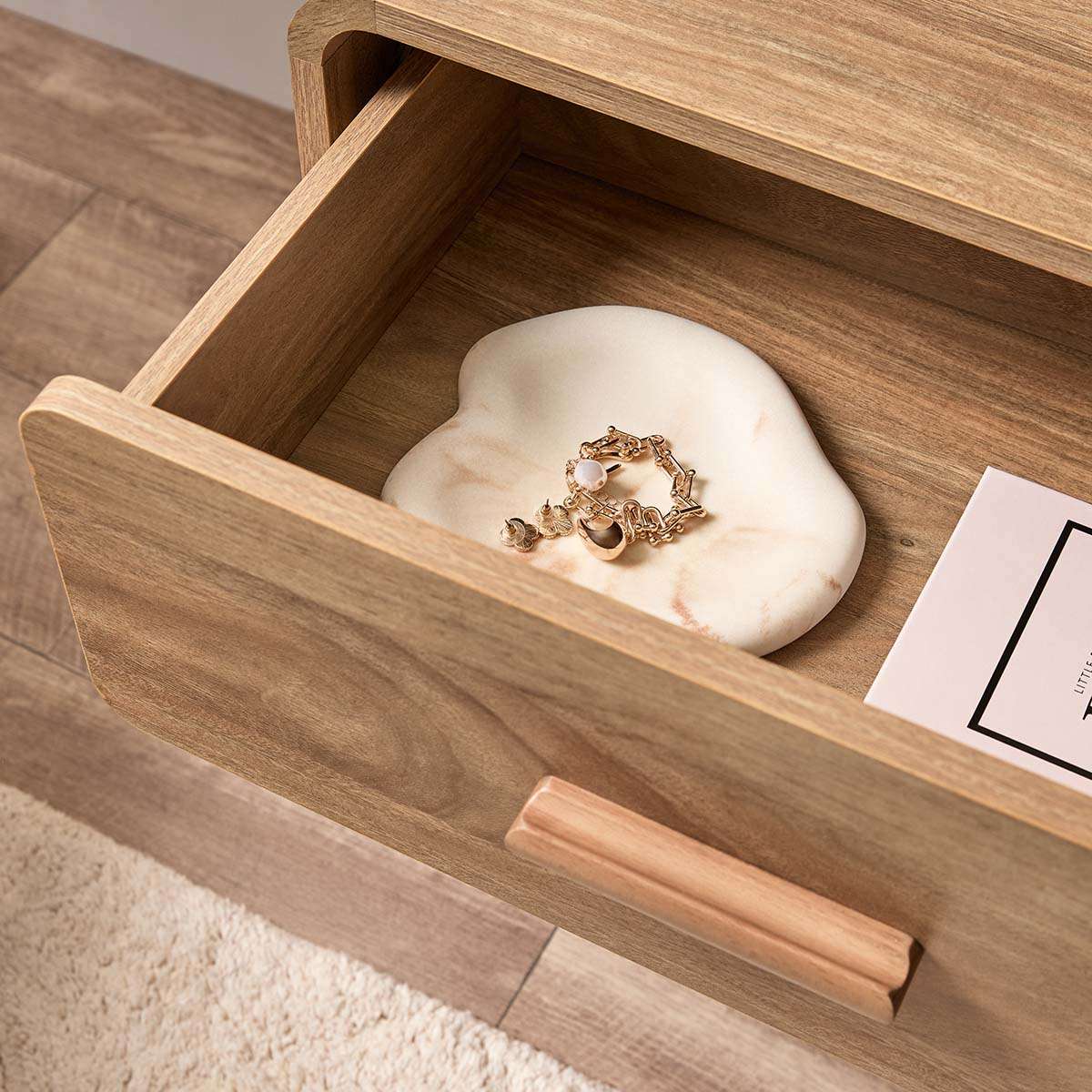 Otis Bedside Table - Pecan - Mocka New Zealand