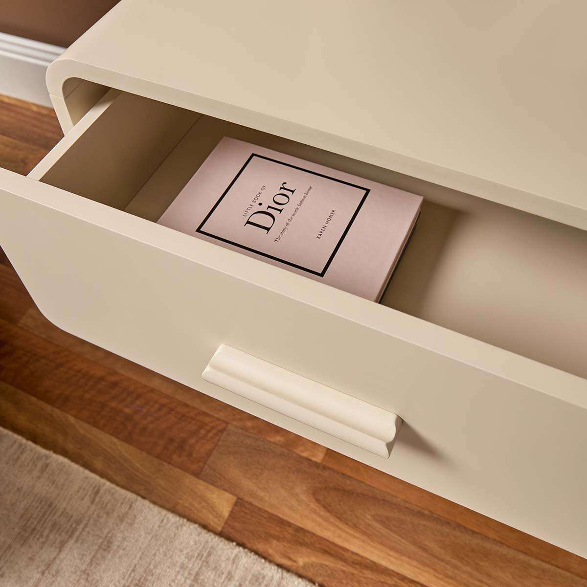 Otis Bedside Table - Beige - Mocka New Zealand