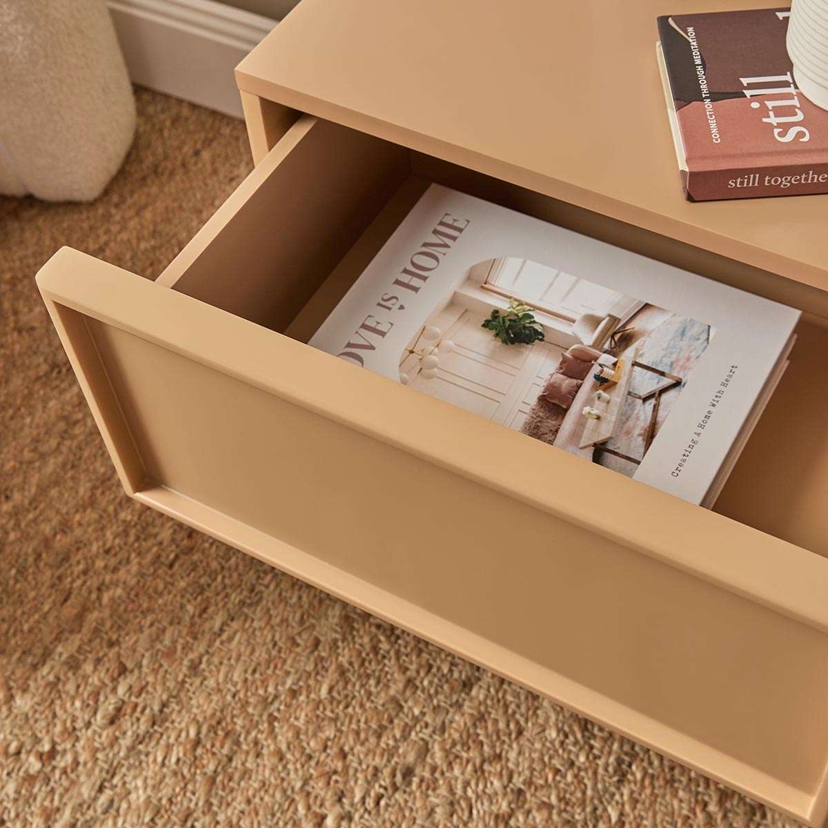 Osaka Bedside Table - Camel - Mocka New Zealand