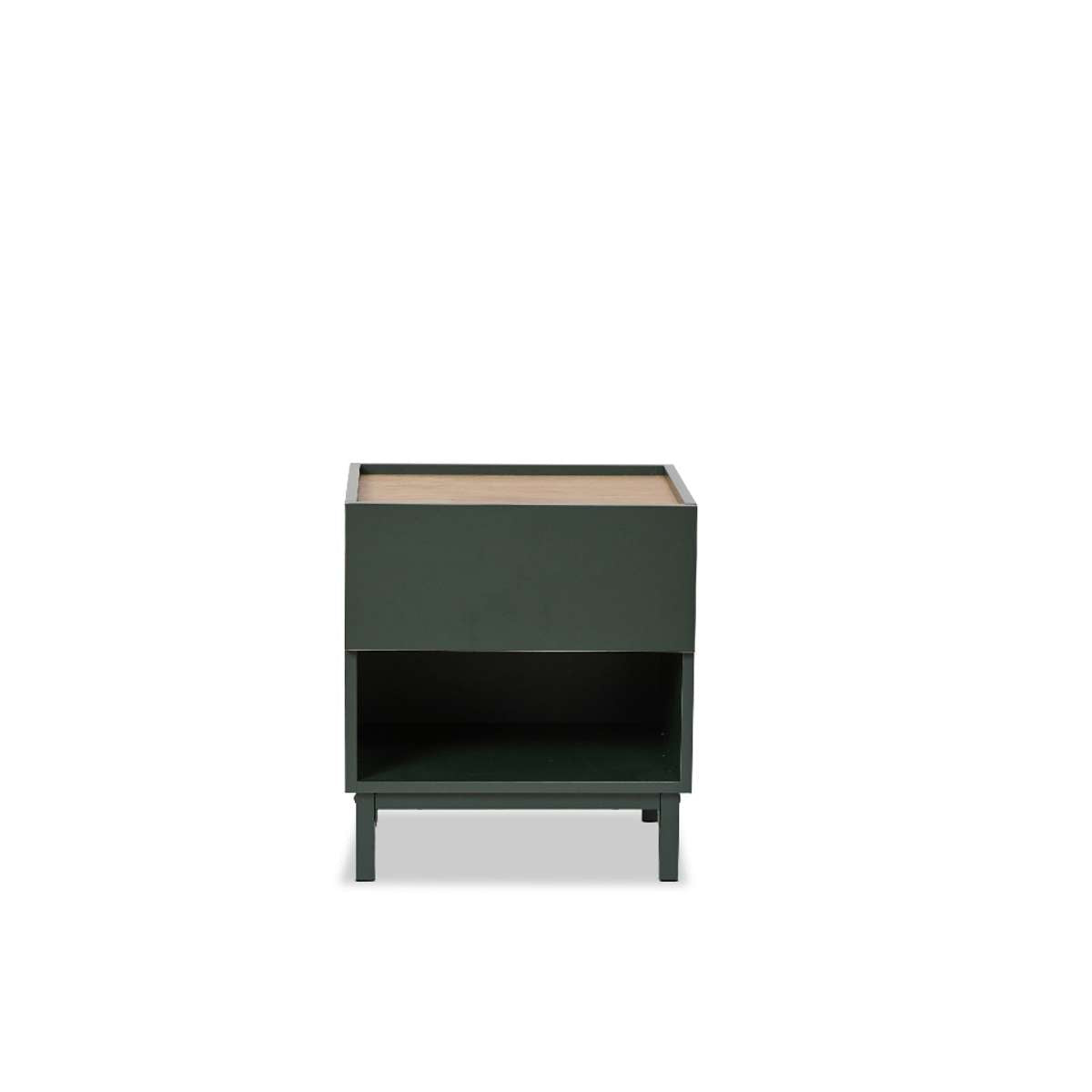Murphy Bedside Table - Green/Natural - Mocka New Zealand