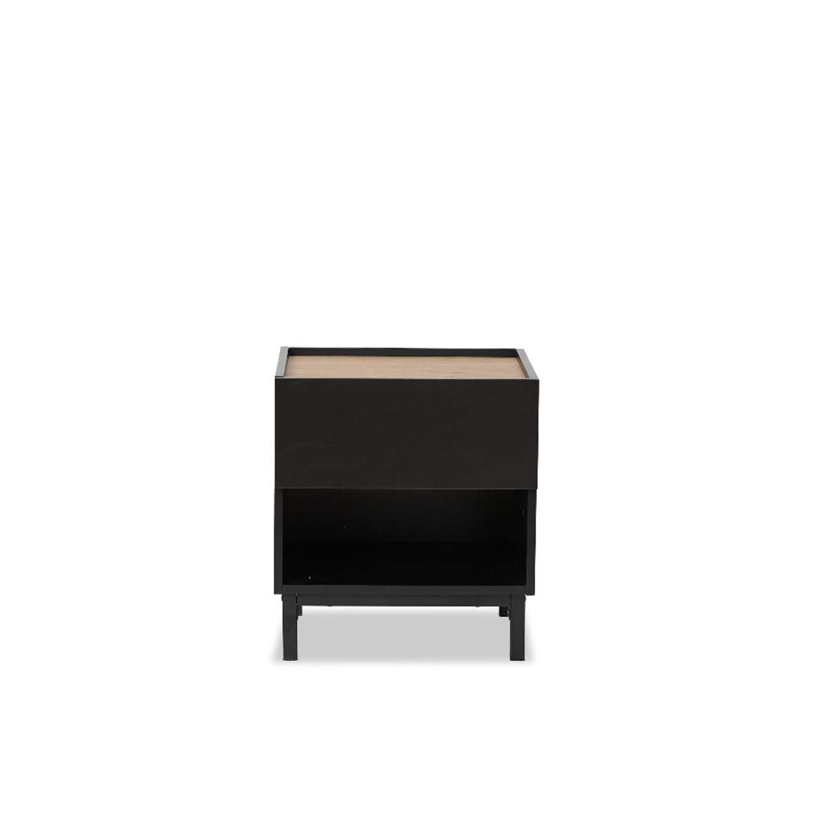 Murphy Bedside Table - Black/Natural - Mocka New Zealand