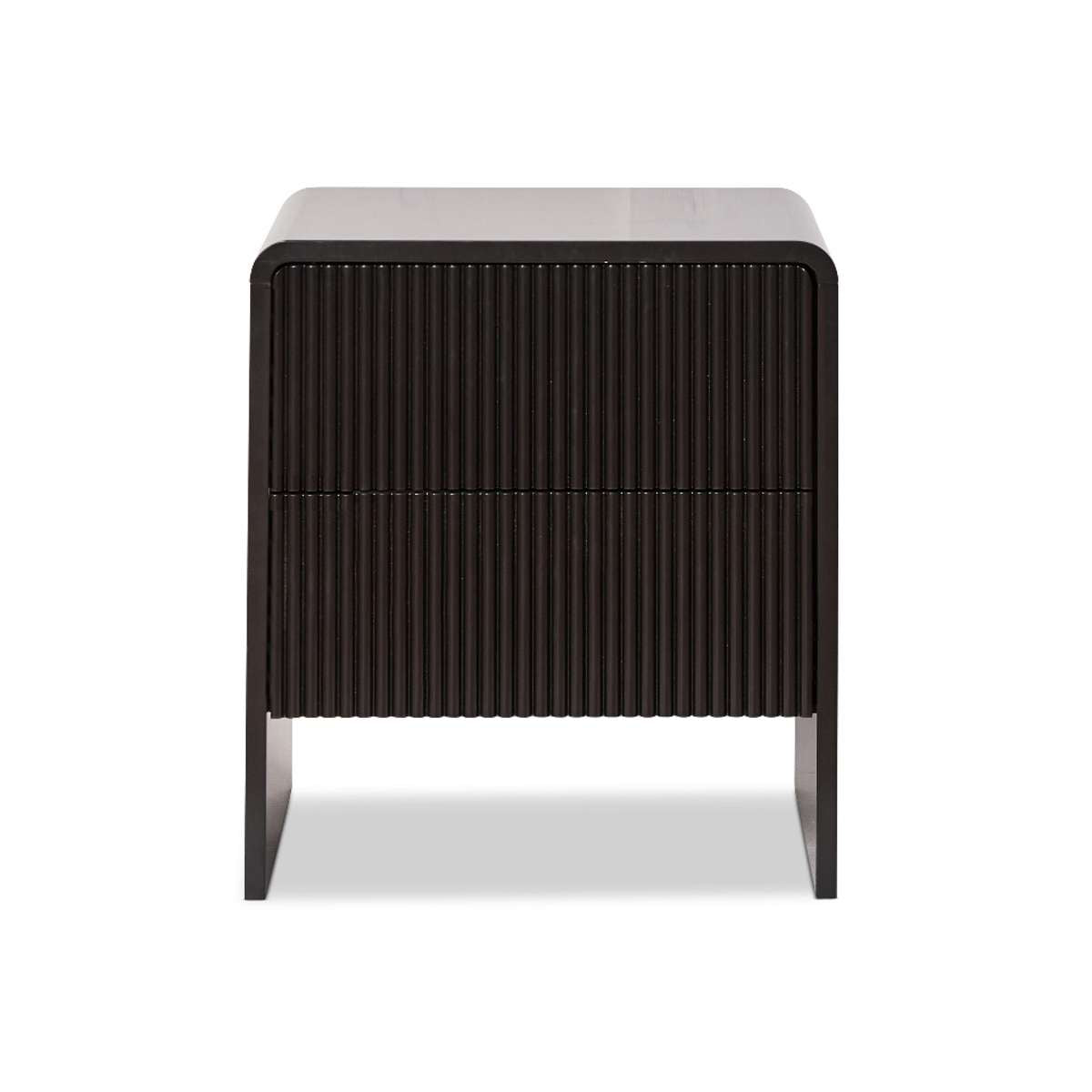 Majorca Bedside Table - Black - Mocka New Zealand