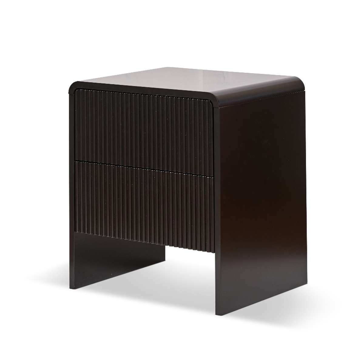 Majorca Bedside Table - Black - Mocka New Zealand