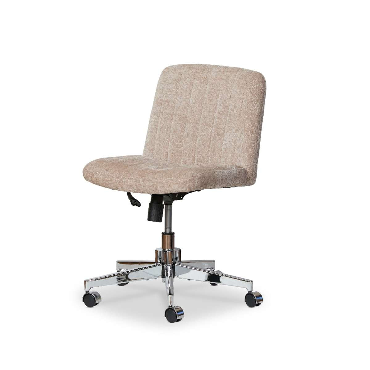 Luca Chrome Office Chair - Natural - Mocka New Zealand