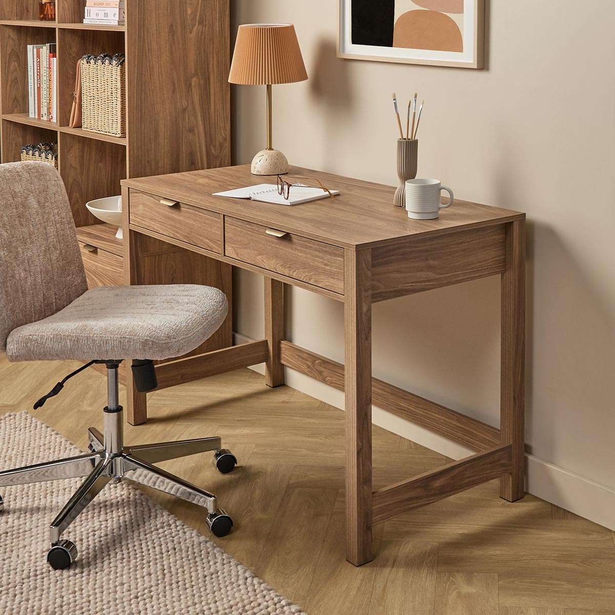 Maverick Desk - Pecan - Mocka New Zealand