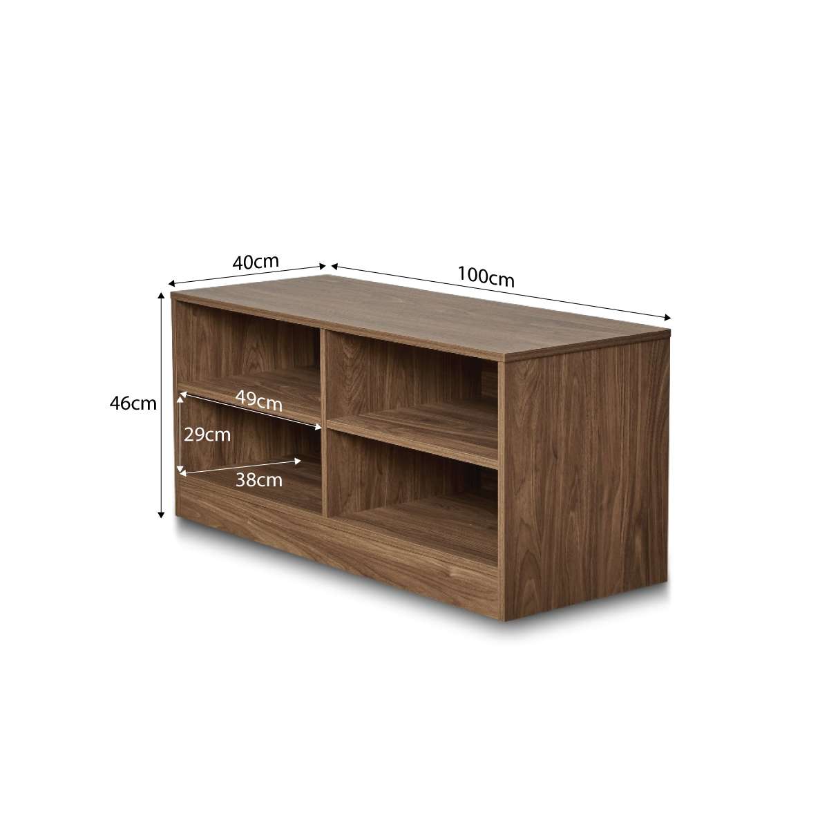 Maverick Storage Bench - Pecan - Mocka New Zealand