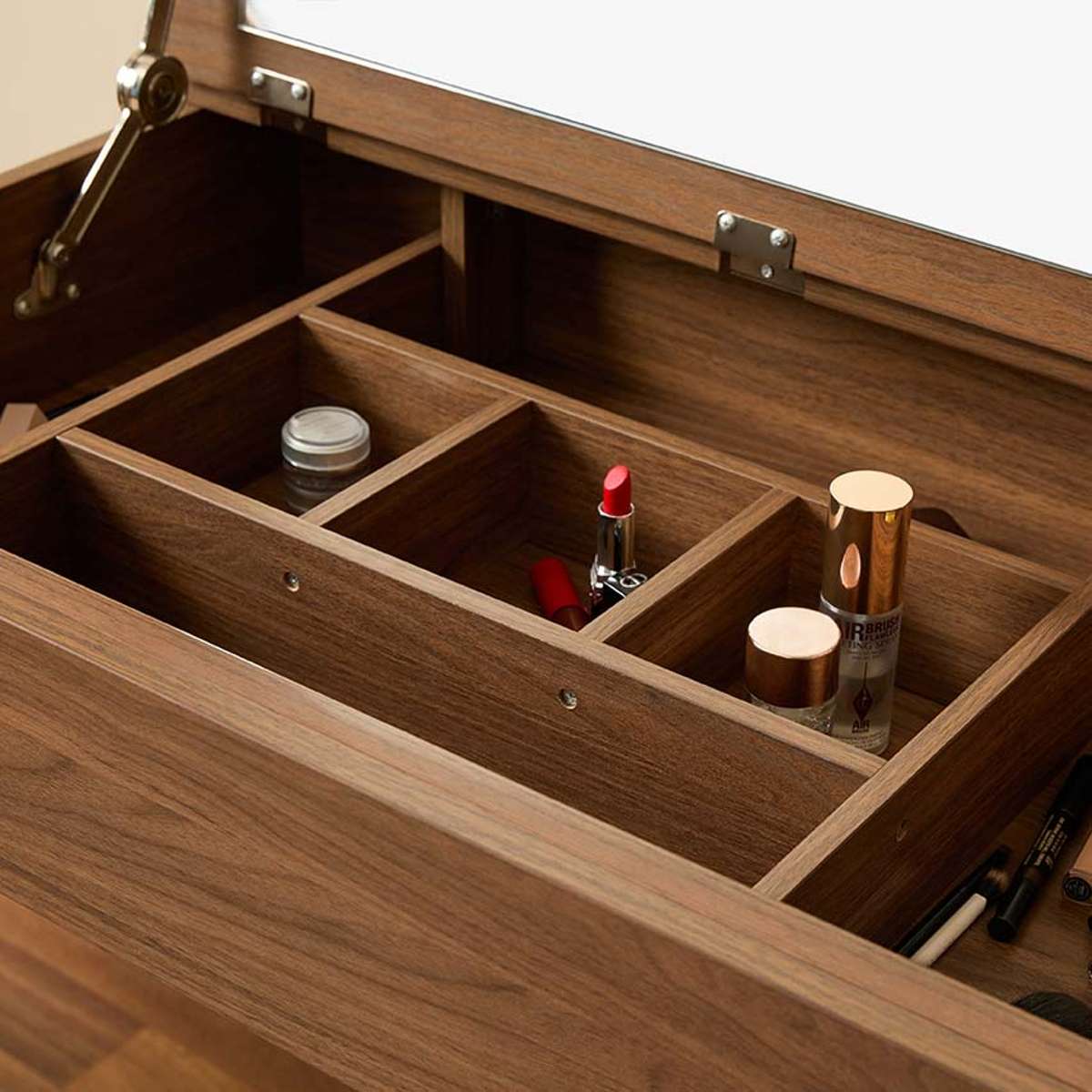 Leia Make-Up Table - Walnut - Mocka New Zealand