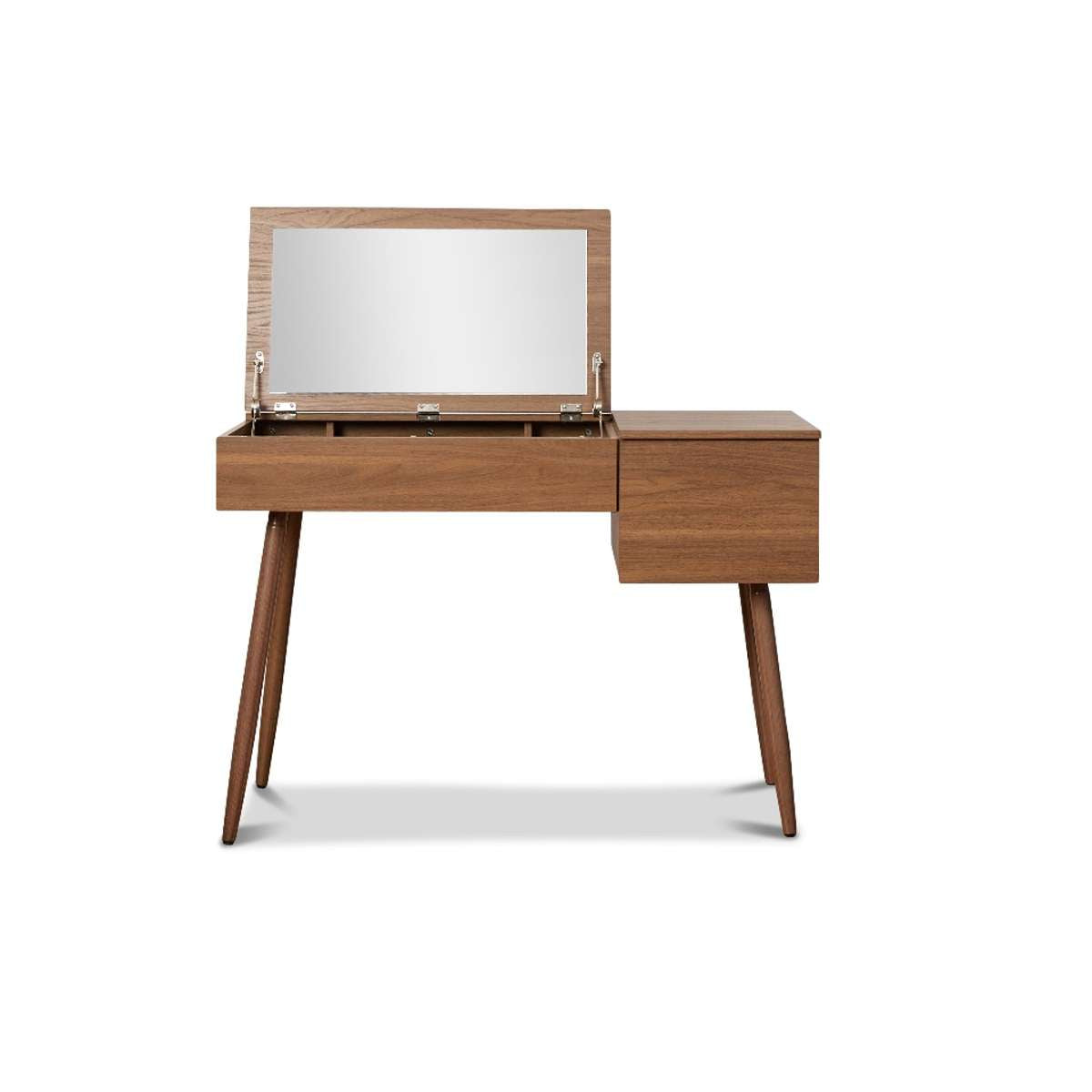 Leia Make-Up Table - Walnut - Mocka New Zealand