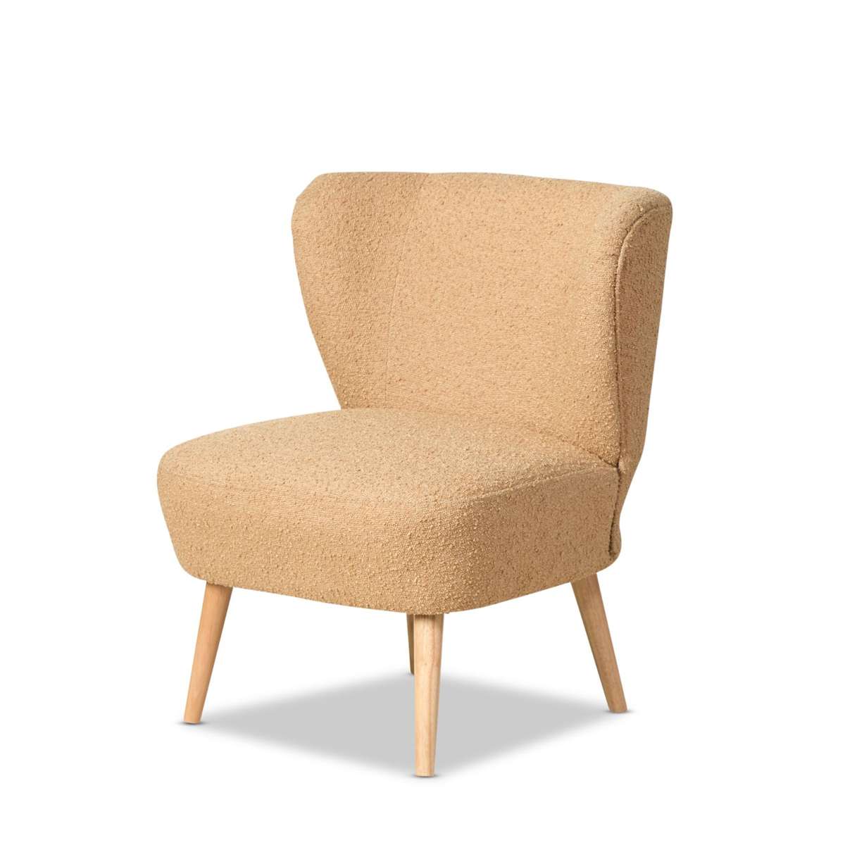Harlyn Boucle Occasional Chair - Camel - Mocka New Zealand