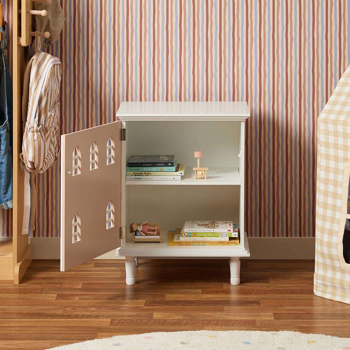 Dollhouse Bedside Table - Pink - Mocka New Zealand