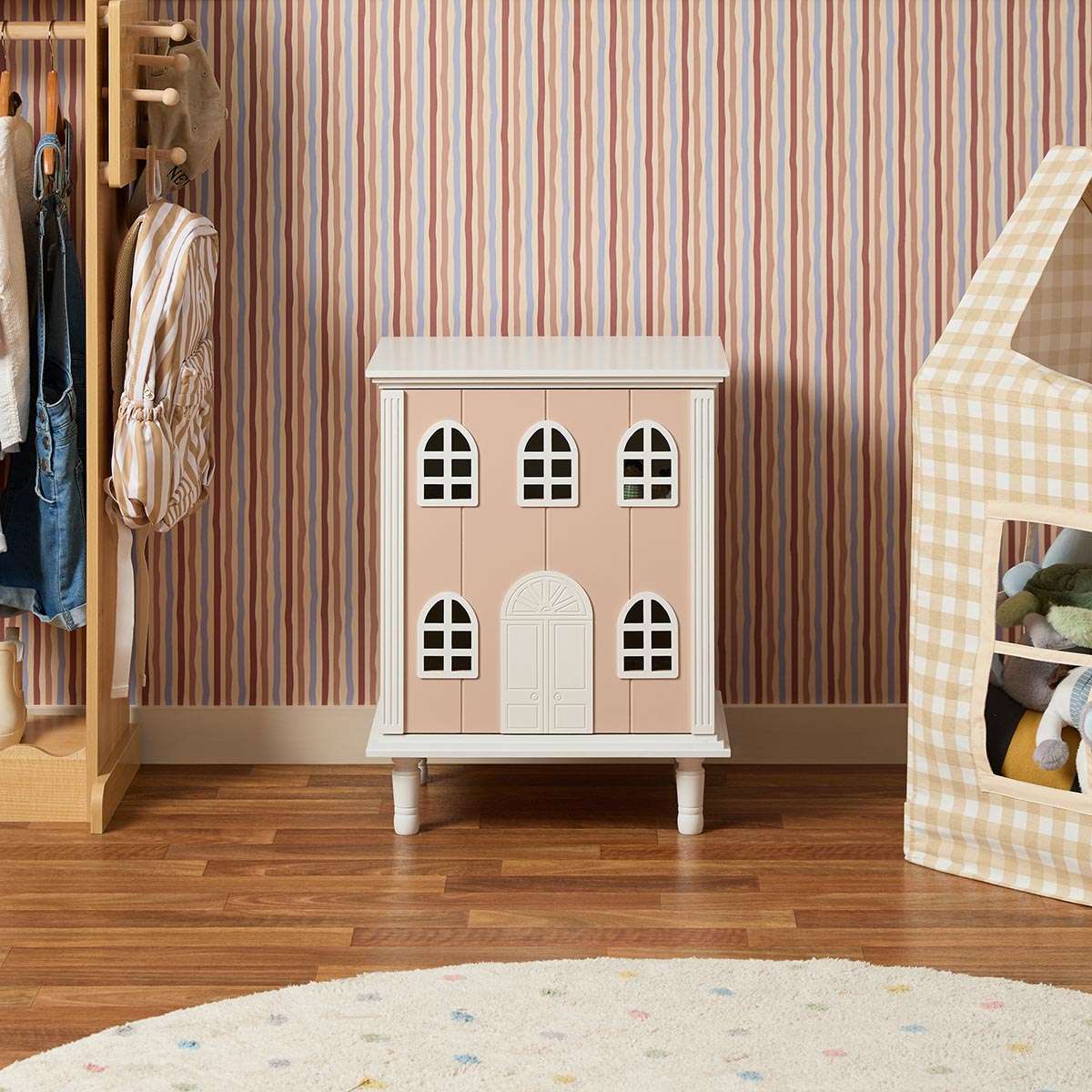 Dollhouse Bedside Table - Pink - Mocka New Zealand