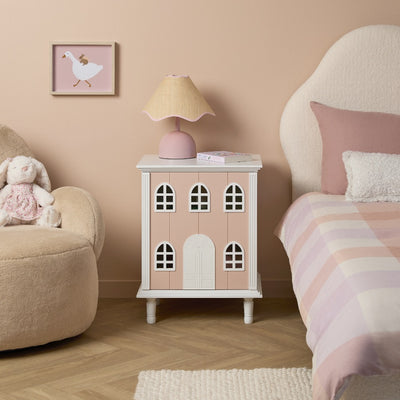 Dollhouse Bedside Table - Pink - Mocka New Zealand