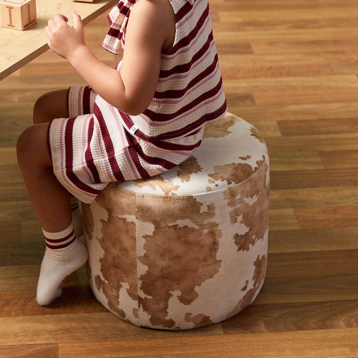 Mini Moo Stools - Set Of Two - Cow - Mocka New Zealand