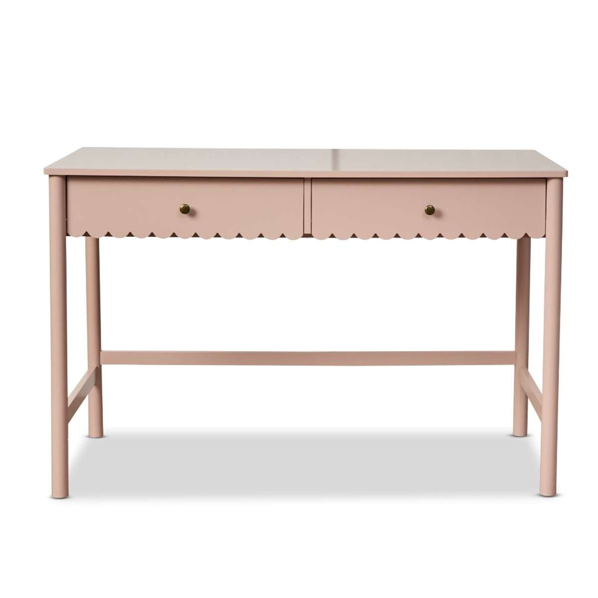 Maisie Scalloped Desk - Pink - Mocka New Zealand