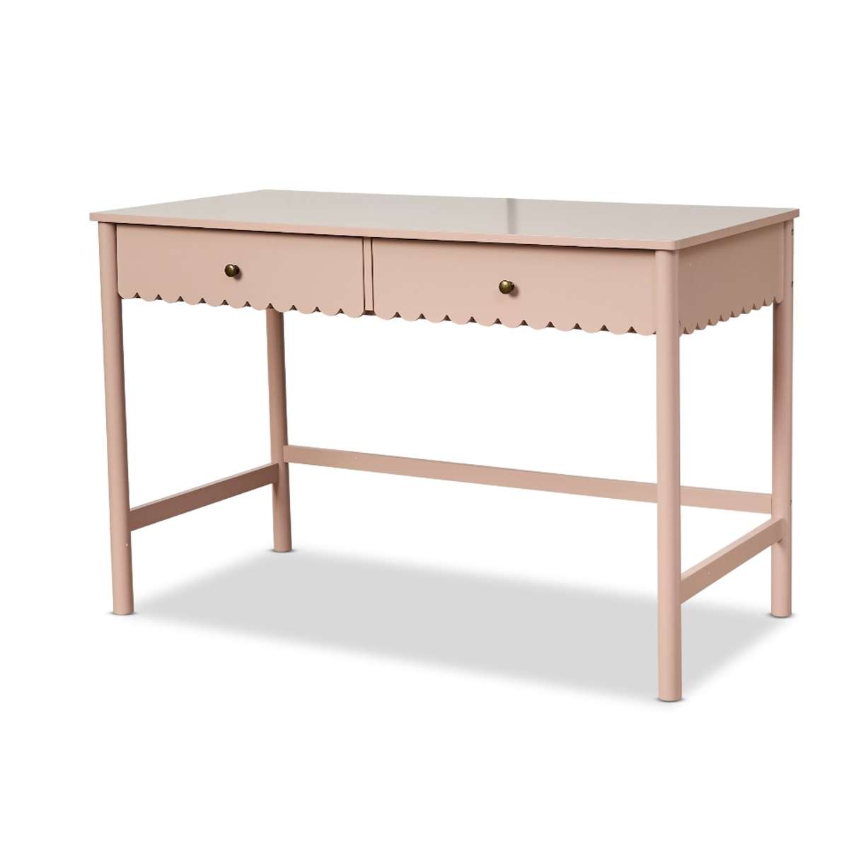 Maisie Scalloped Desk - Pink - Mocka New Zealand