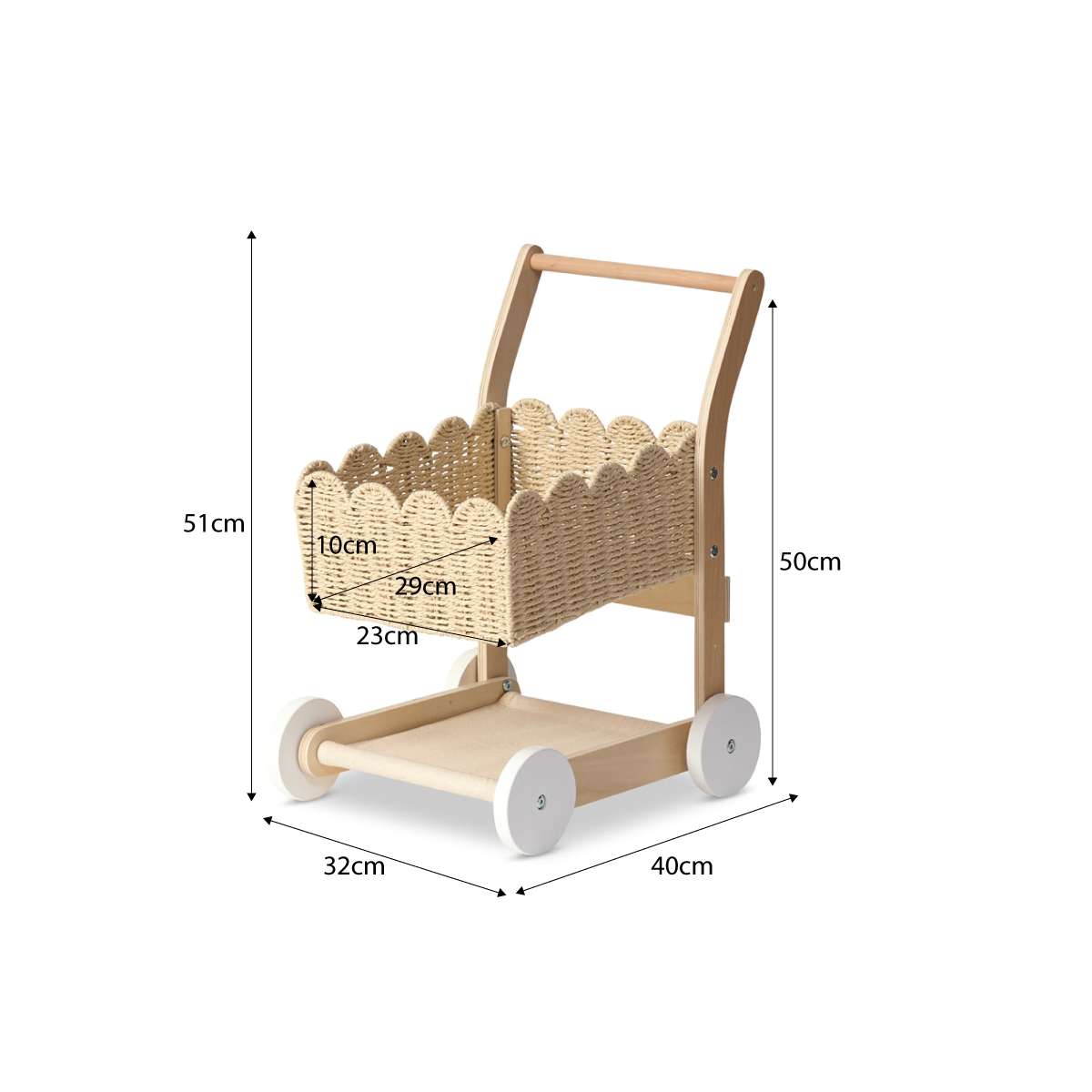 Basket Shopping Trolley - Mocka New Zealand