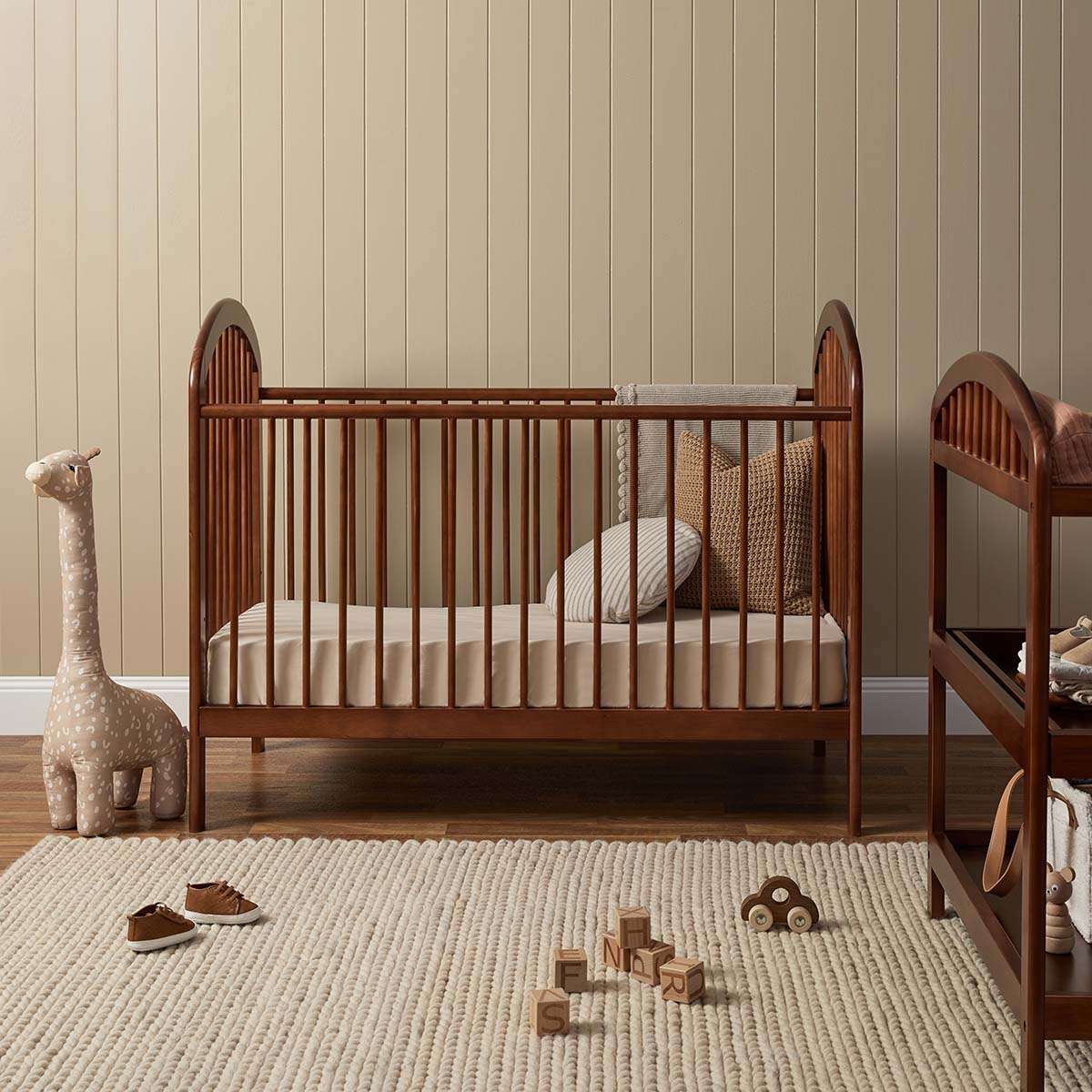 Archie Hazelnut Three Piece Nursery Set - Mocka New Zealand