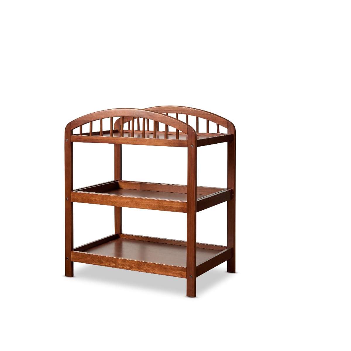 Archie 2 Shelf Change Table - Hazelnut - Mocka New Zealand