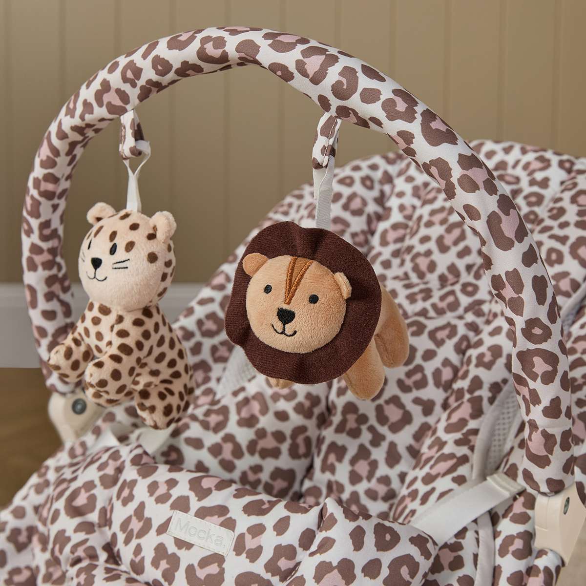 Aubrey Animal Bouncer - Leopard - Mocka New Zealand