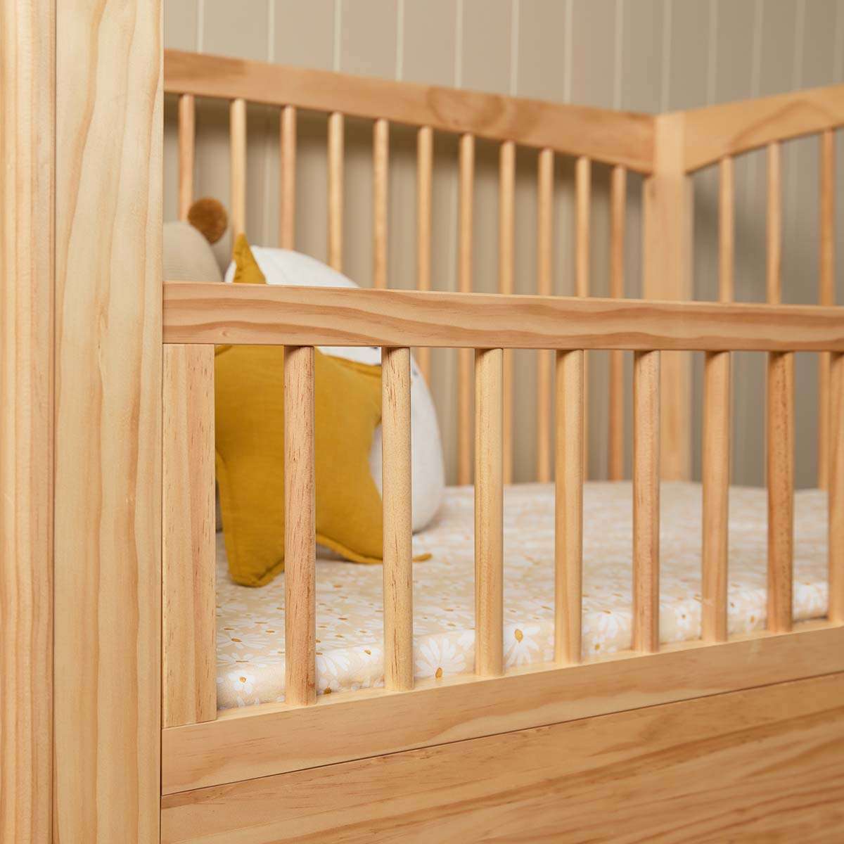 Addison Cot Toddler Bed Half Frame - Natural - Mocka New Zealand