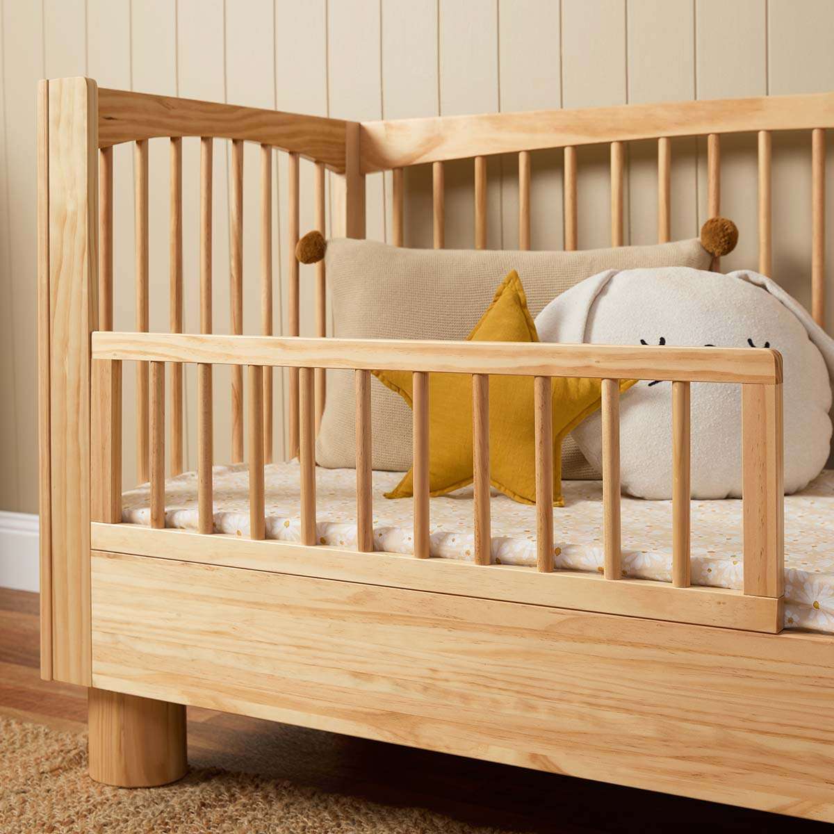 Addison Cot Toddler Bed Half Frame - Natural - Mocka New Zealand