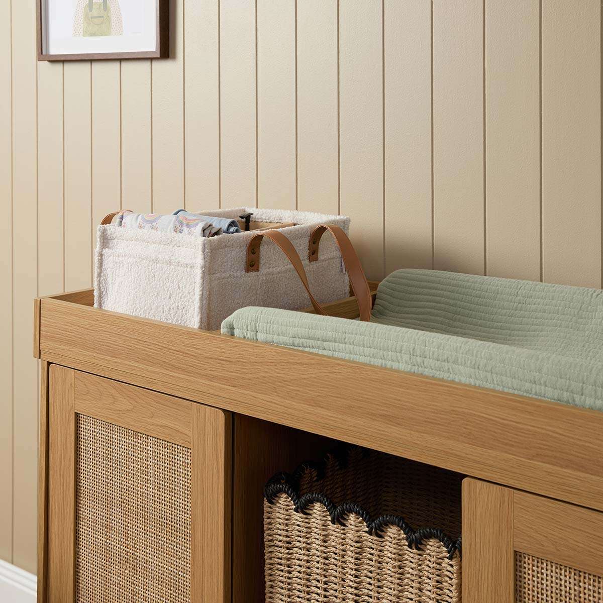 Elliot Change Table with Removable Top - Natural - Mocka New Zealand