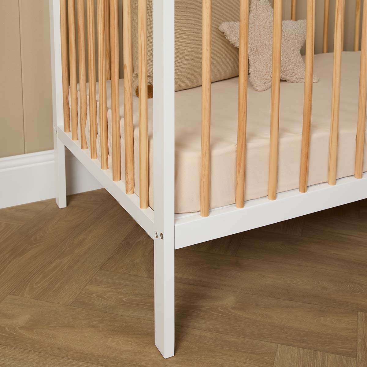Mocka Dream Cot - White/Natural - Mocka New Zealand