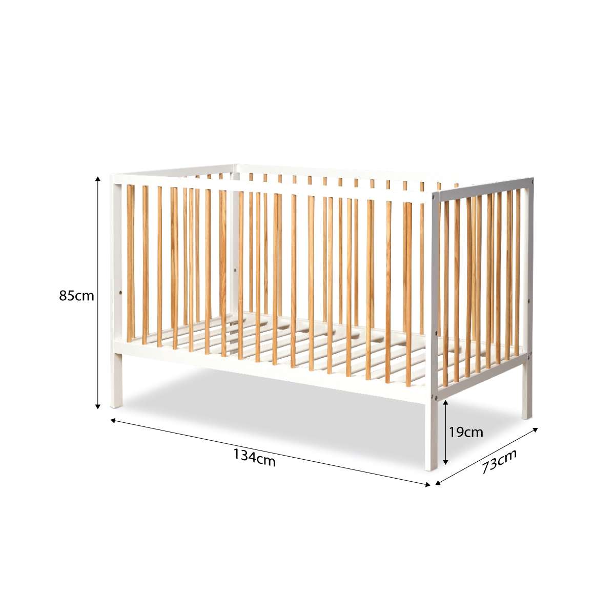 Mocka Dream Cot - White/Natural - Mocka New Zealand