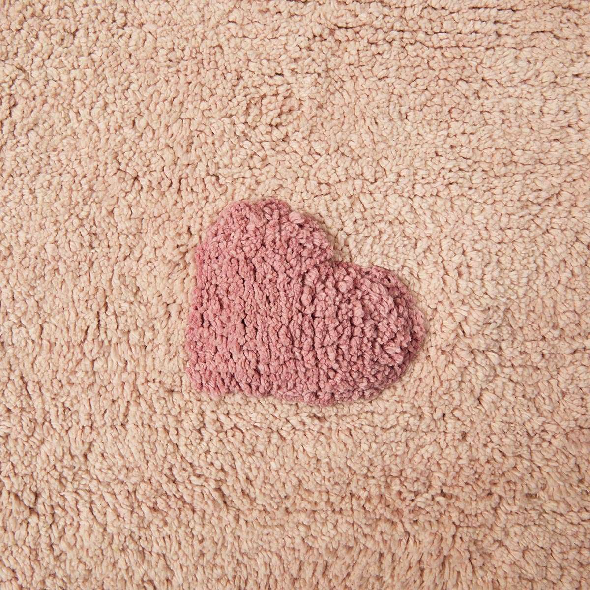 Addy Rectangle Heart Rug - Pink - Mocka New Zealand