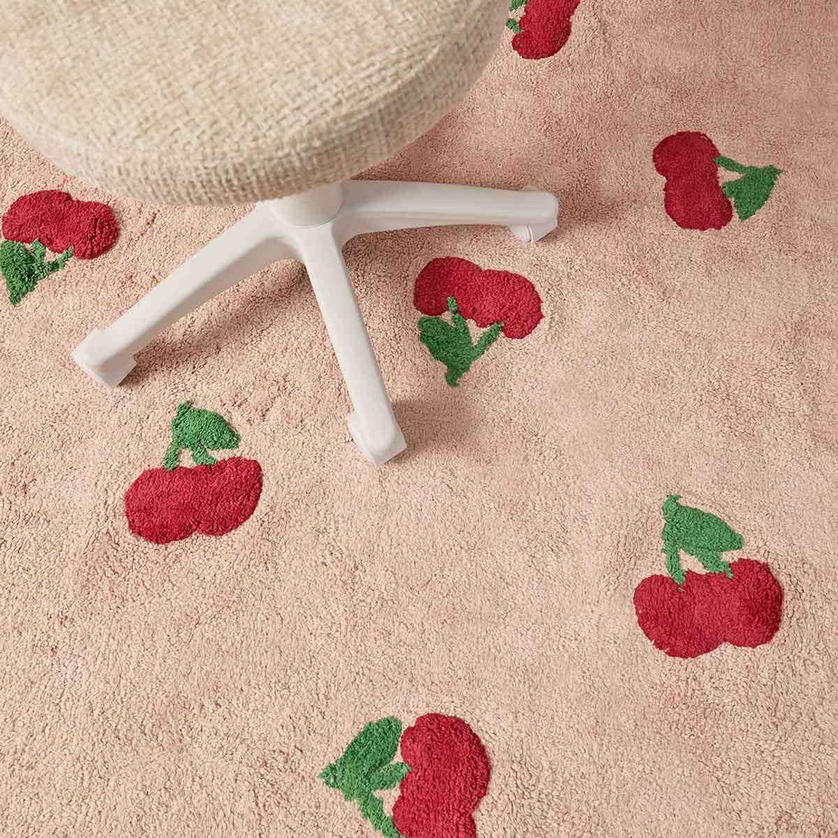 Addy Rectangle Cherry Rug - Pink - Mocka New Zealand
