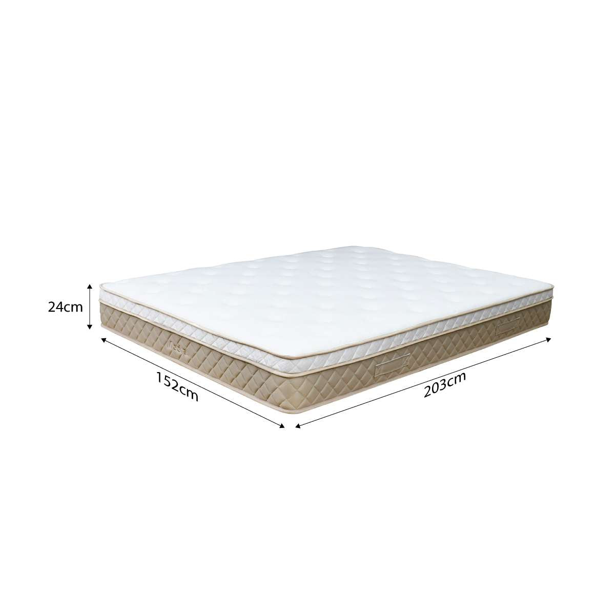 Quinn Queen Bed Natural and Bamboo Queen Mattress Bundle