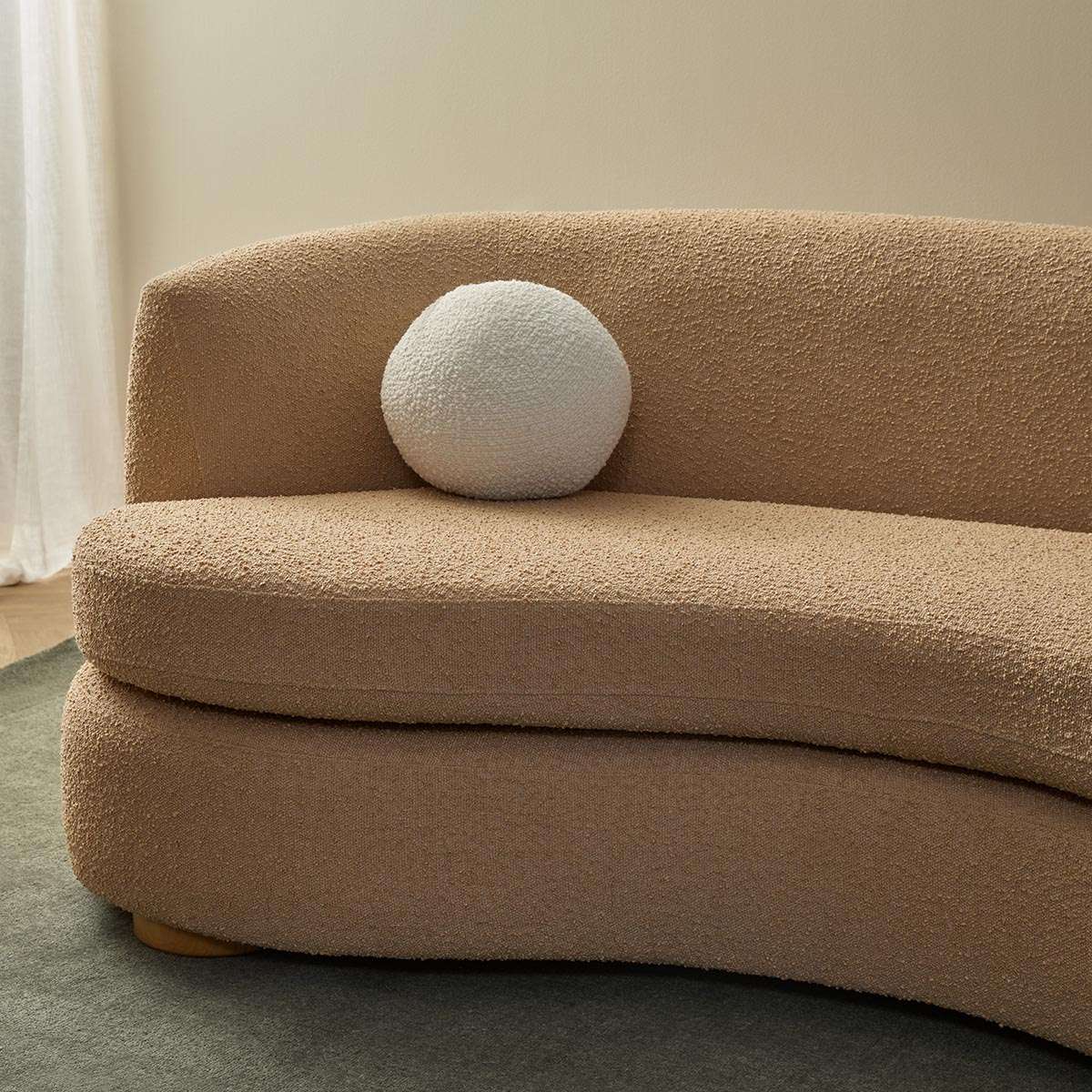 Lyle Pebble 2.5 Seater Sofa - Caramel Boucle