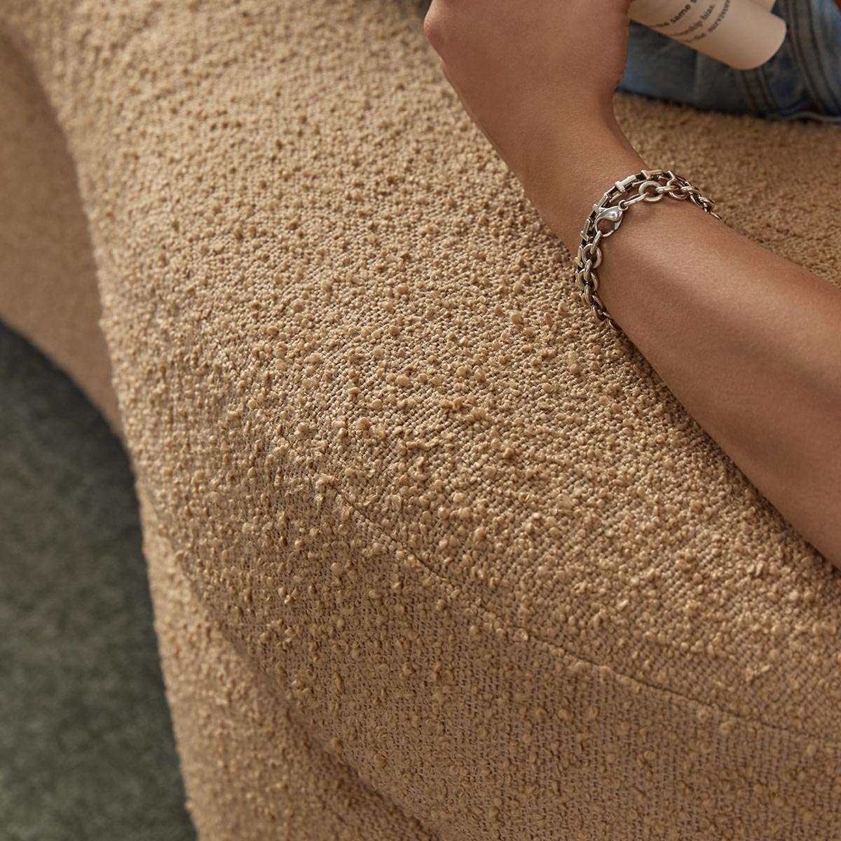 Lyle Pebble 2.5 Seater Sofa - Caramel Boucle
