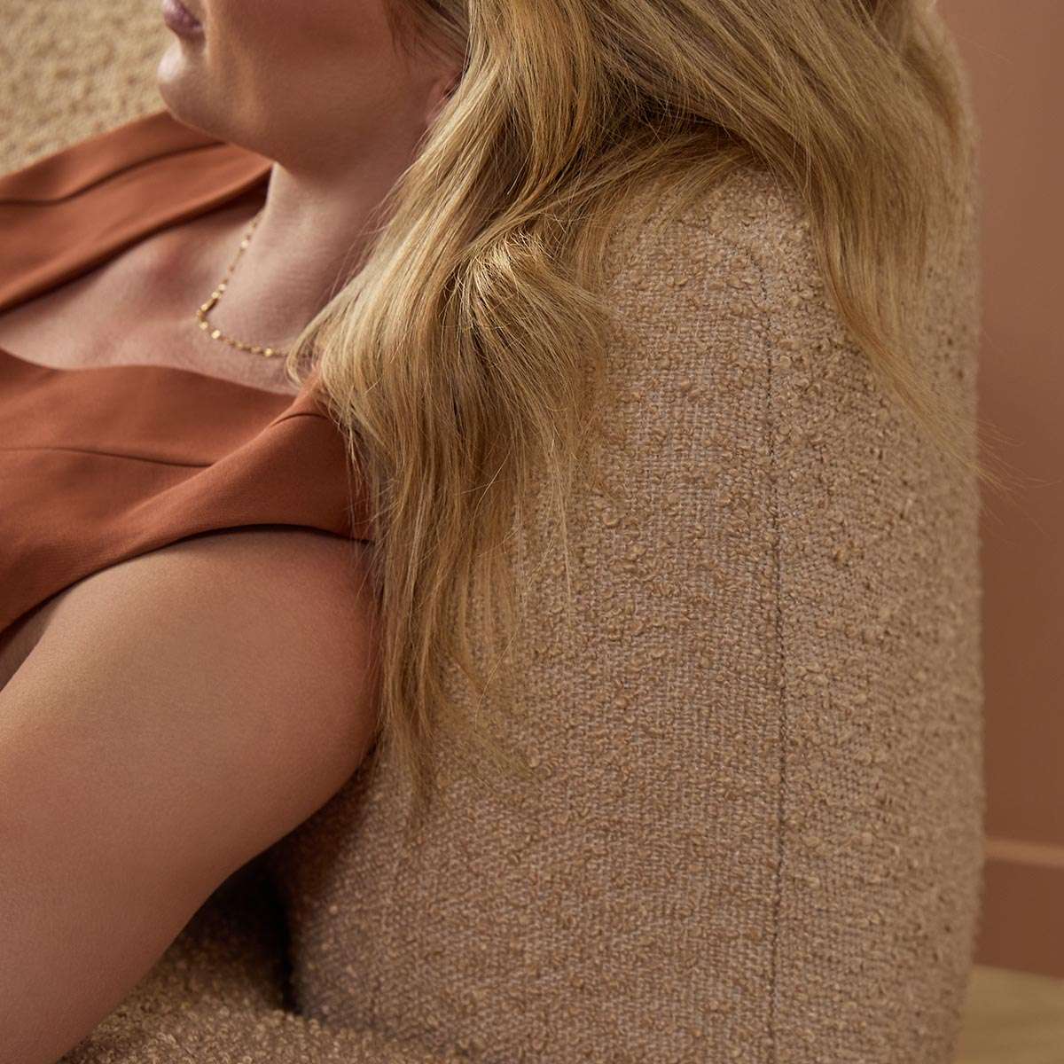 Lyle Pebble 2.5 Seater Sofa - Caramel Boucle